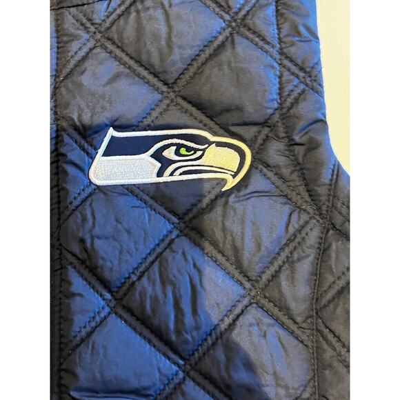 NFL Seattle Seahawks Puffer Vest Size S Women Team Apparel Embroidered Logo - Picture 4 of 10